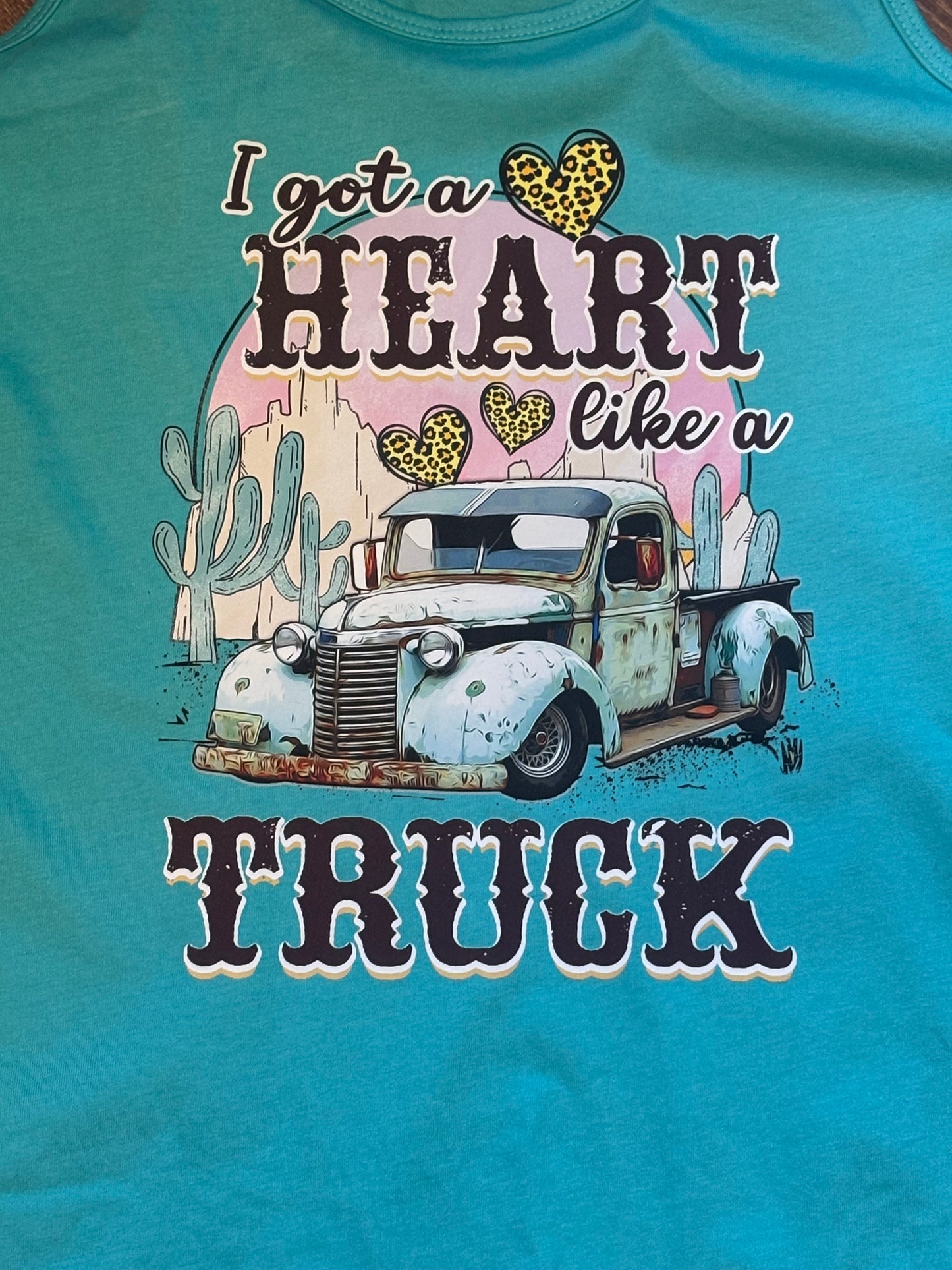 Screen Print Transfer - Heart Like A Truck